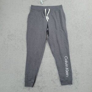 NWOT Calvin Klein Sleepwear Gray Jogger Pants Womens M Cotton Blend 24PT